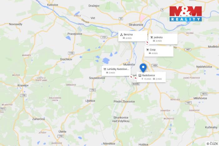 Pronájem komerčního pozemku, Radošovice, 1500 m2