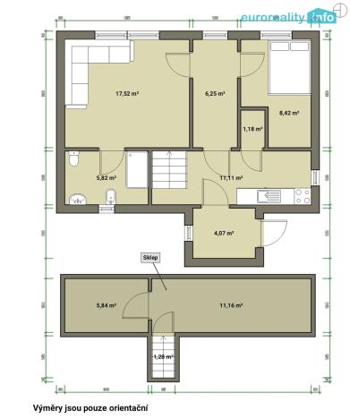 Prodej rodinného domu, Velká Hleďsebe - Klimentov, 60 m2