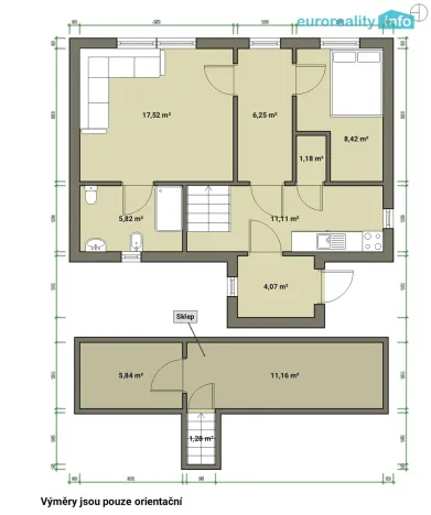 Prodej rodinného domu, Velká Hleďsebe - Klimentov, 60 m2
