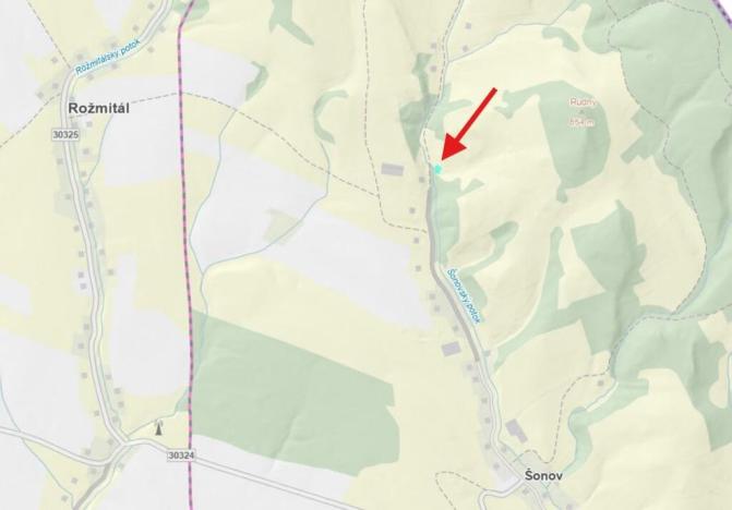 Prodej pole, Šonov, 723 m2