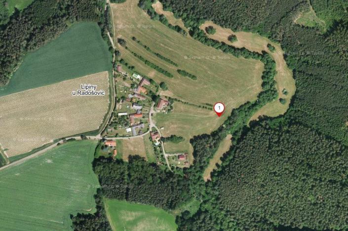 Prodej zahrady, Radošovice - Lipiny u Radošovic, 1633 m2