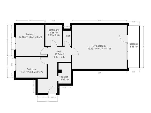 Pronájem bytu 3+kk, Praha - Kunratice, Pod Haltýřem, 73 m2