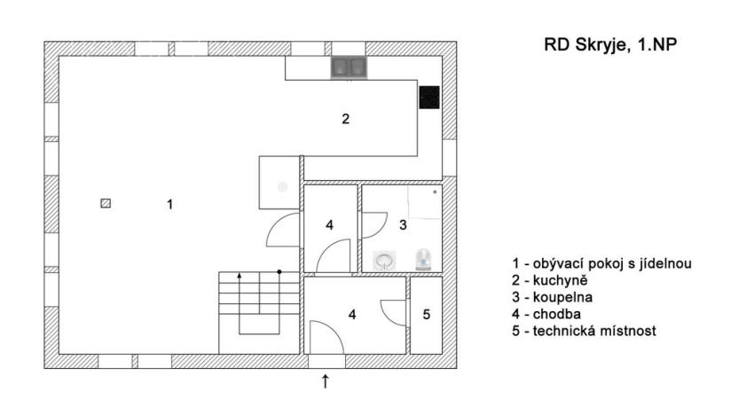 Prodej rodinného domu, Skryje, 138 m2