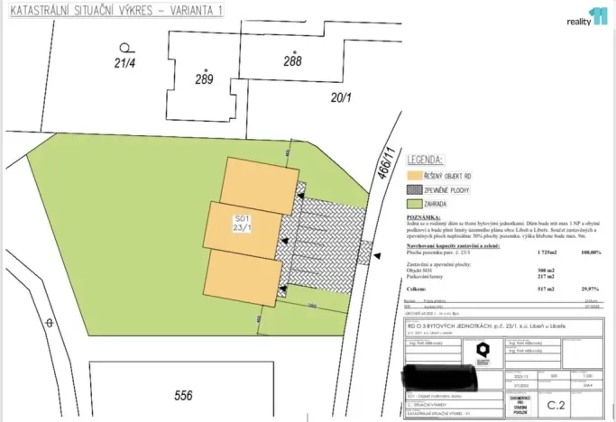 Prodej pozemku pro bydlení, Libeř - Libeň, 1725 m2