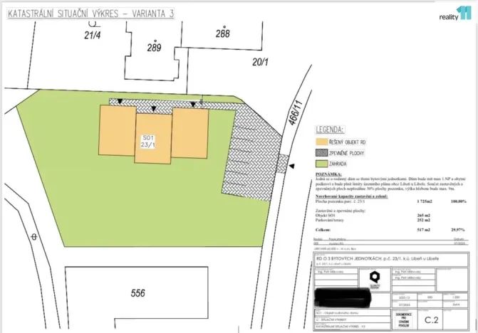 Prodej pozemku pro bydlení, Libeř - Libeň, 1725 m2
