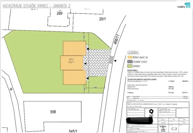 Prodej pozemku pro bydlení, Libeř - Libeň, 1725 m2
