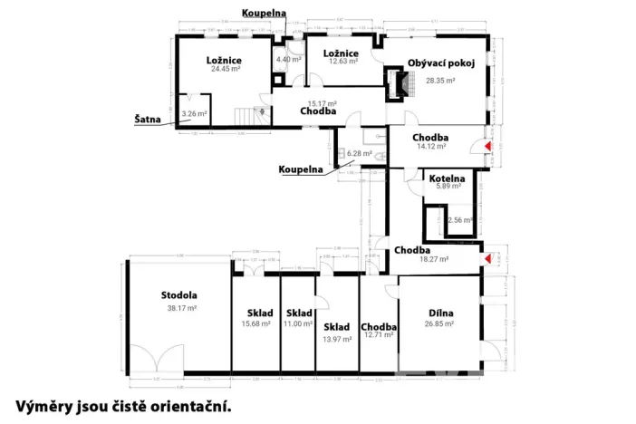 Prodej zemědělské usedlosti, Nové Hrady - Štiptoň, 253 m2