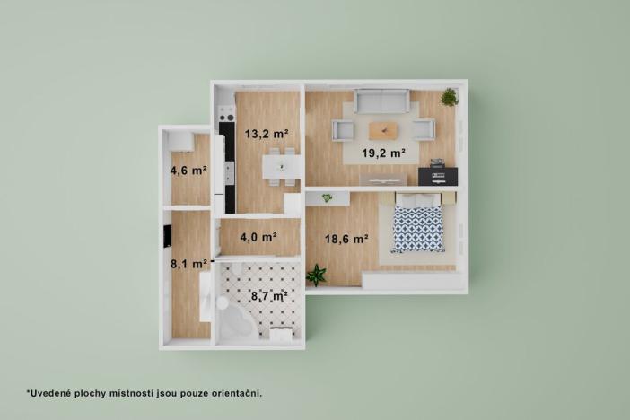 Prodej rodinného domu, Brniště - Luhov, 80 m2