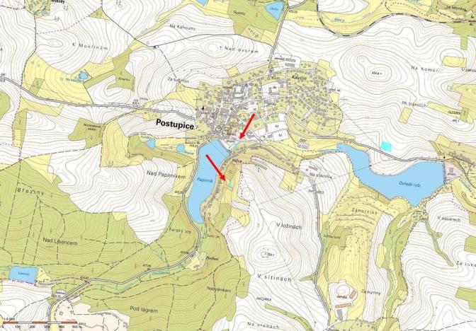 Prodej zahrady, Postupice, V Hůře, 628 m2