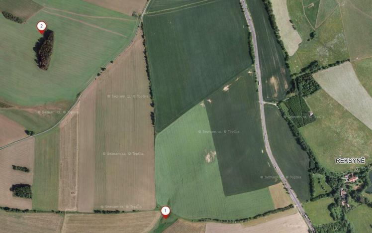 Prodej pole, Miličín - Reksyně, 1340 m2