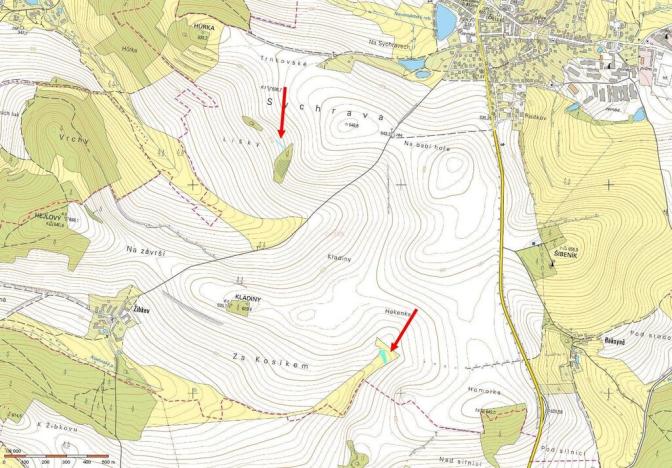 Prodej pole, Miličín - Reksyně, 1340 m2