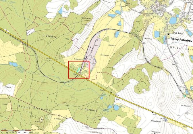 Prodej zahrady, Velký Ratmírov, 1449 m2