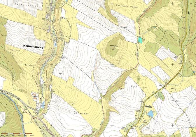 Prodej louky, Broumov - Rožmitál, 4529 m2