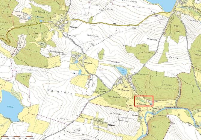 Prodej louky, Laciná, 372 m2