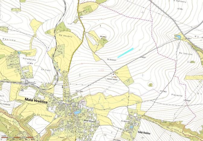 Prodej pole, Malá Hraštice, 1949 m2