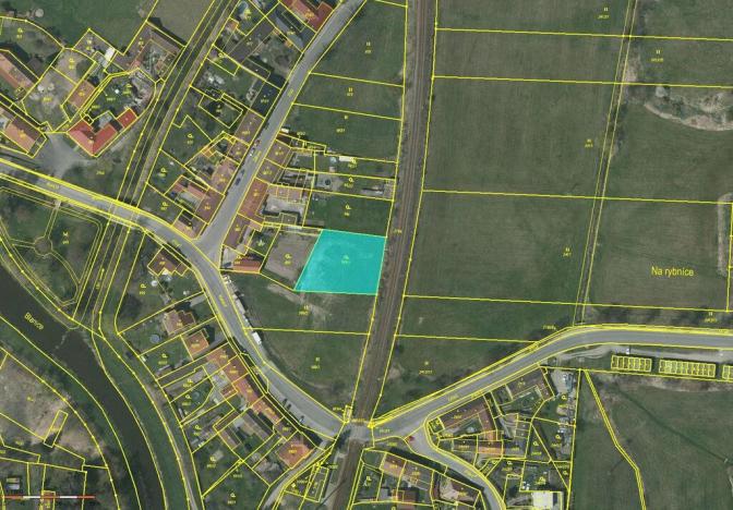 Prodej zahrady, Protivín, Žižkova, 1355 m2