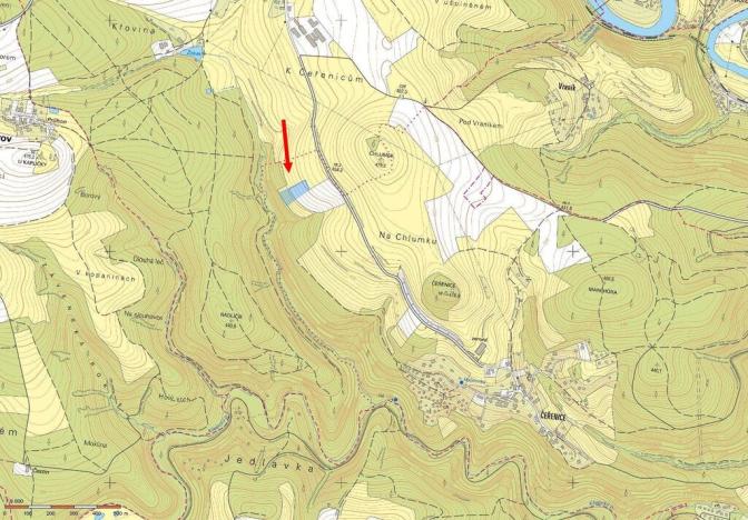 Prodej pole, Sázava - Bělokozly, 7107 m2