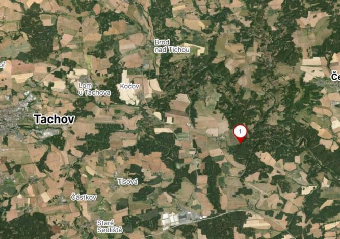 Prodej louky, Bor - Damnov, 2963 m2