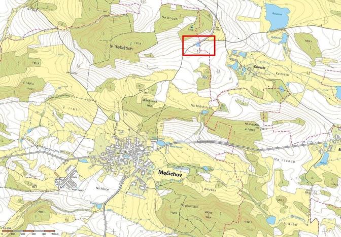 Prodej zahrady, Katovsko, 914 m2