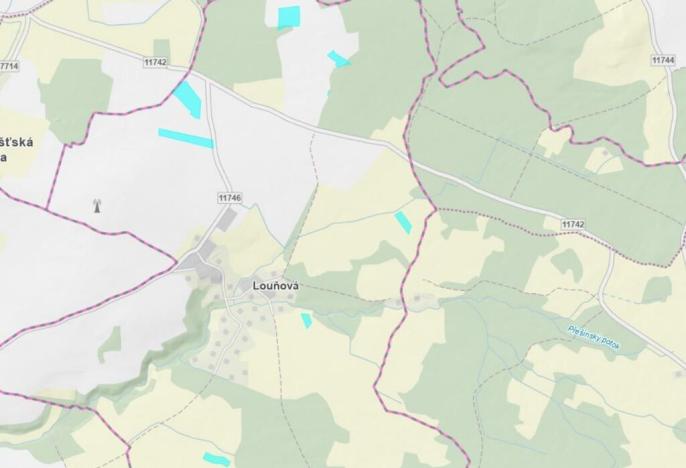 Prodej pole, Louňová, 53797 m2