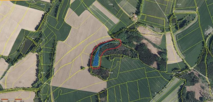 Prodej podílu lesa, Herálec, 1094 m2