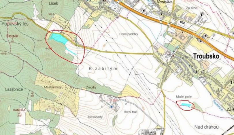 Prodej podílu pozemku, Troubsko, 7335 m2