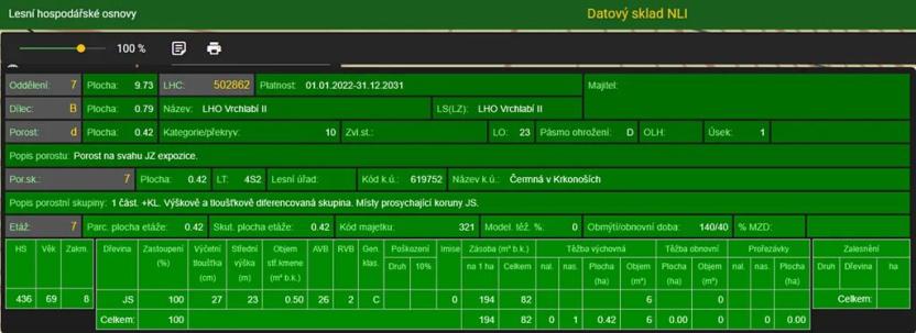 Prodej lesa, Čermná, 4219 m2