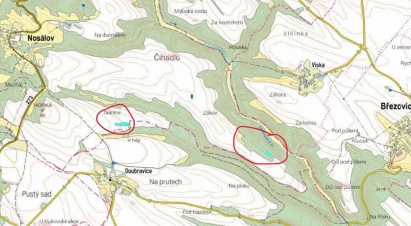 Prodej podílu pozemku, Nosálov, 3734 m2