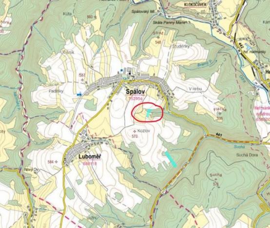Prodej pozemku, Spálov, 12312 m2