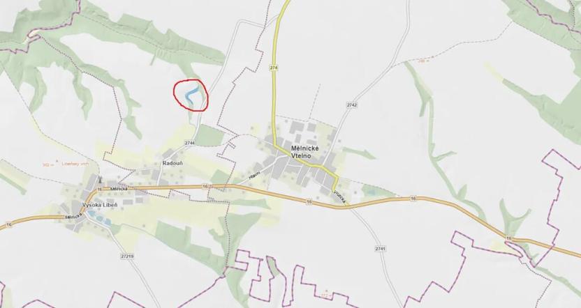 Prodej lesa, Mělnické Vtelno, 4269 m2