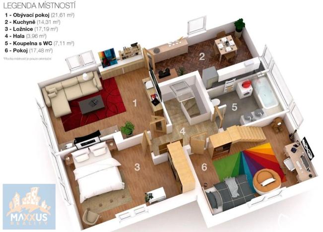 Pronájem bytu 3+1, Řevnice, Selecká, 105 m2
