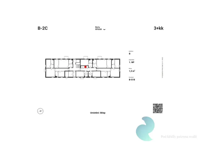 Prodej bytu 3+kk, České Budějovice - České Budějovice 5, 84 m2