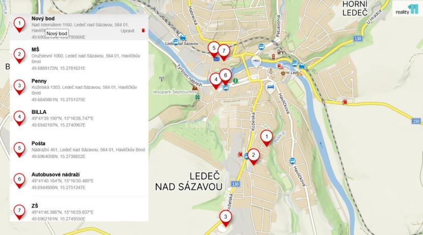 Pronájem rodinného domu, Ledeč nad Sázavou, Nad internátem, 1091 m2