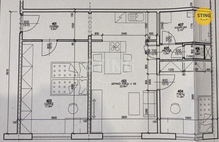 Pronájem bytu 3+kk, Olomouc - Hodolany, 66 m2