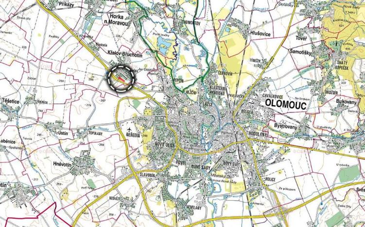 Prodej podílu pozemku pro bydlení, Křelov-Břuchotín, 5043 m2