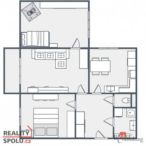 Pronájem bytu 3+1, Ostrava - Zábřeh, Horymírova, 74 m2