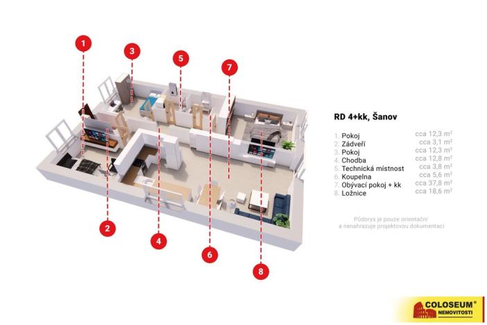 Prodej bytu 4+kk, Šanov, Muchova, 114 m2