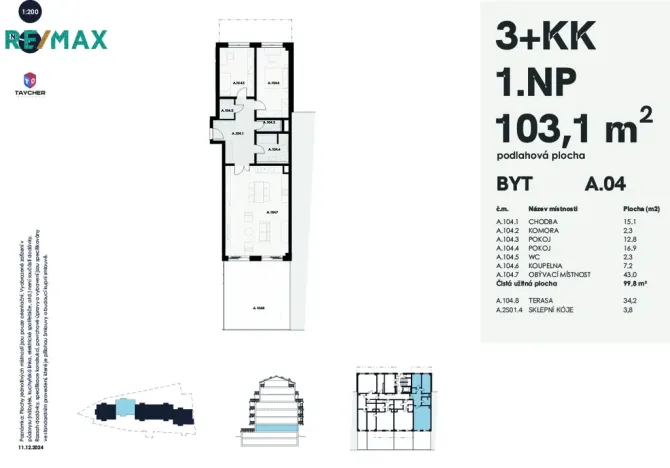 Prodej bytu 3+kk, Karlovy Vary, Šumavská, 103 m2