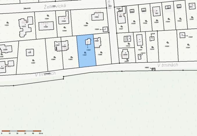 Prodej pozemku pro bydlení, Praha - Klánovice, V trninách, 875 m2