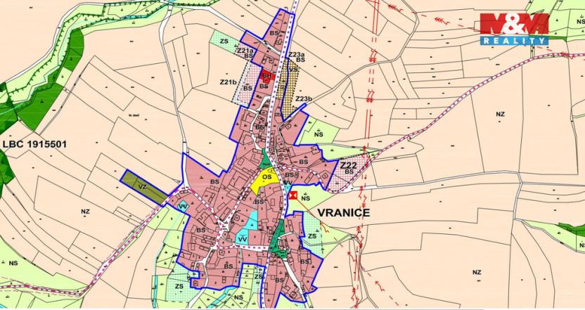 Prodej pozemku pro bydlení, Zbizuby - Vranice, 686 m2