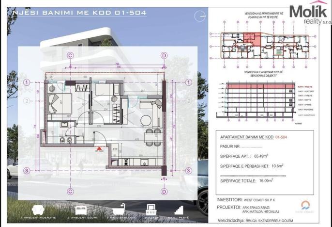 Prodej bytu 3+kk, Golem, 66 m2