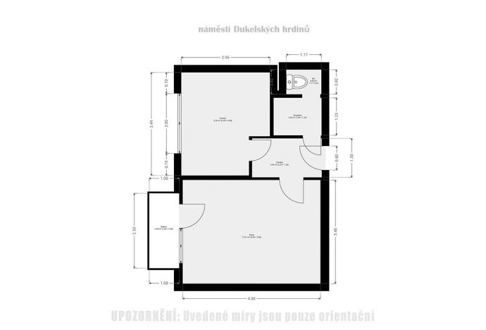 Prodej bytu 1+1, Břeclav, sídl. Dukelských hrdinů, 32 m2