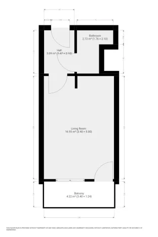 Pronájem bytu 1+kk, Praha - Kobylisy, Kyselova, 22 m2