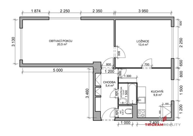 Prodej bytu 2+1, Hradec Králové, 52 m2