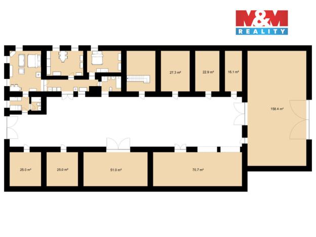 Prodej zemědělské usedlosti, Žirovnice - Vlčetín, 245 m2