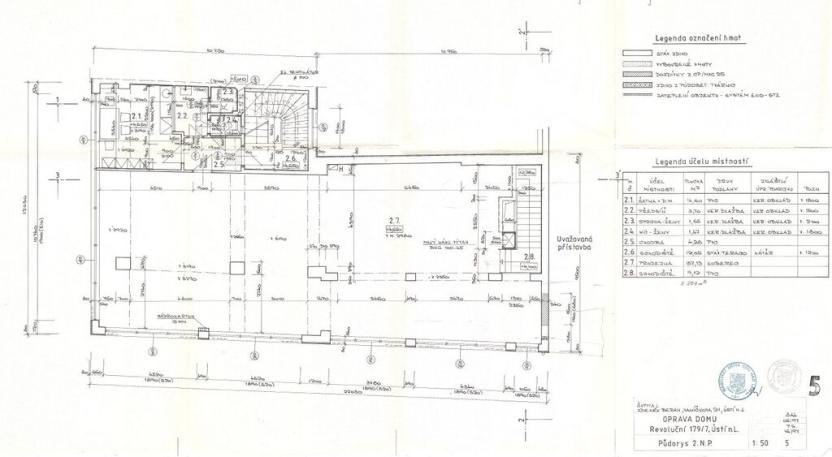 Pronájem kanceláře, Ústí nad Labem, Revoluční, 190 m2