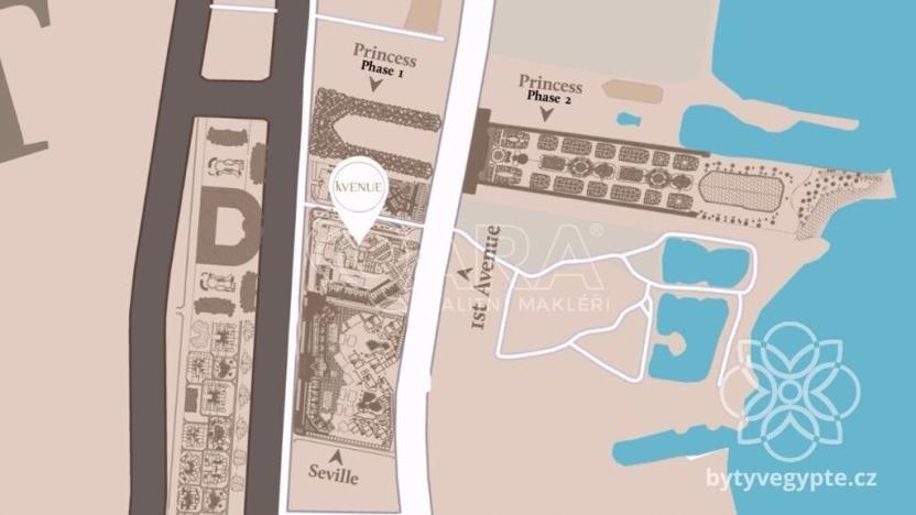 Prodej bytu 1+kk, Hurgáda,Egypt, 59 m2