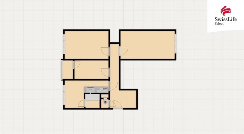 Prodej bytu 3+1, Karlovy Vary, Gagarinova, 82 m2