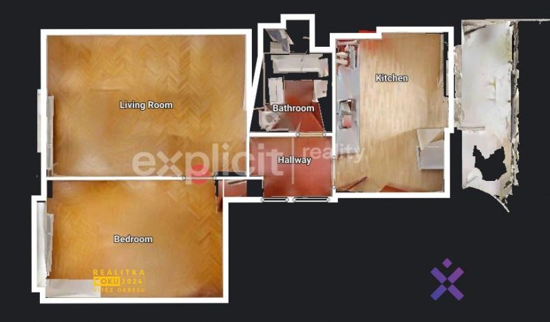 Pronájem bytu 2+1, Zlín, Sokolská, 60 m2