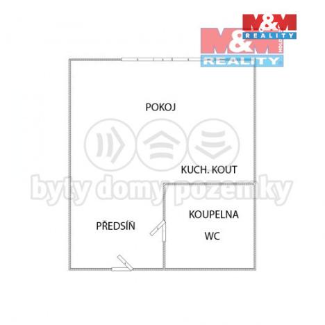 Pronájem bytu 1+kk, Sokolov, Marie Majerové, 20 m2